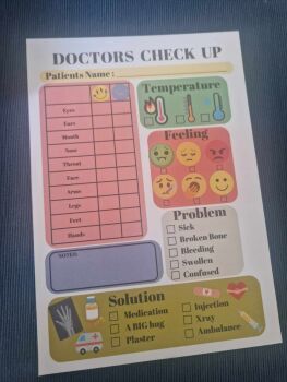 Pretend Play Pad - Doctors Check Up