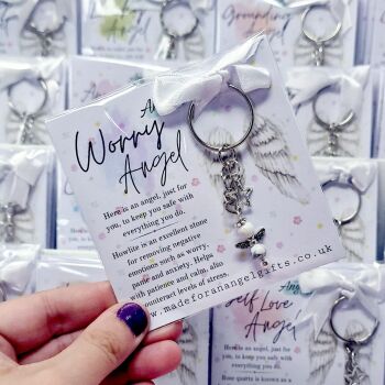 Worry Angel Keyring *FIVER FRIDAY*