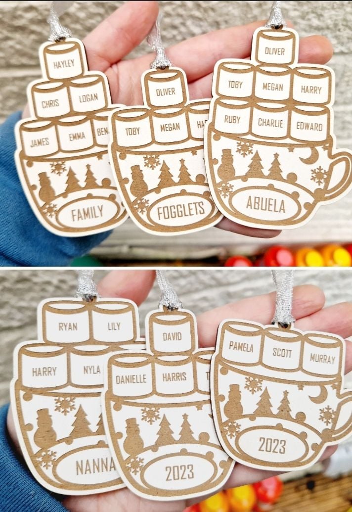 Marshmallow Family Decoration