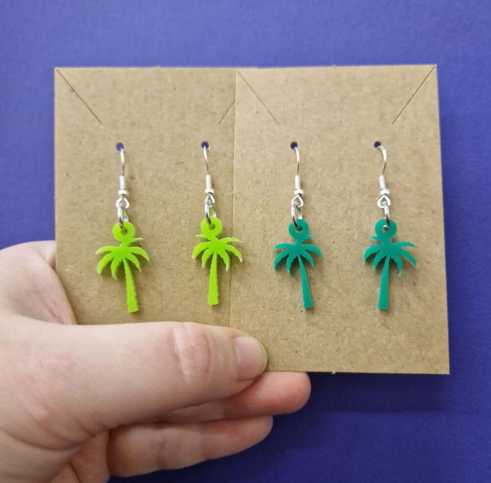 Palm Trees - Acrylic Earrings