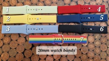20mm generic bands - suitable for some Samsung/Garmin etc - CHECK SIZE