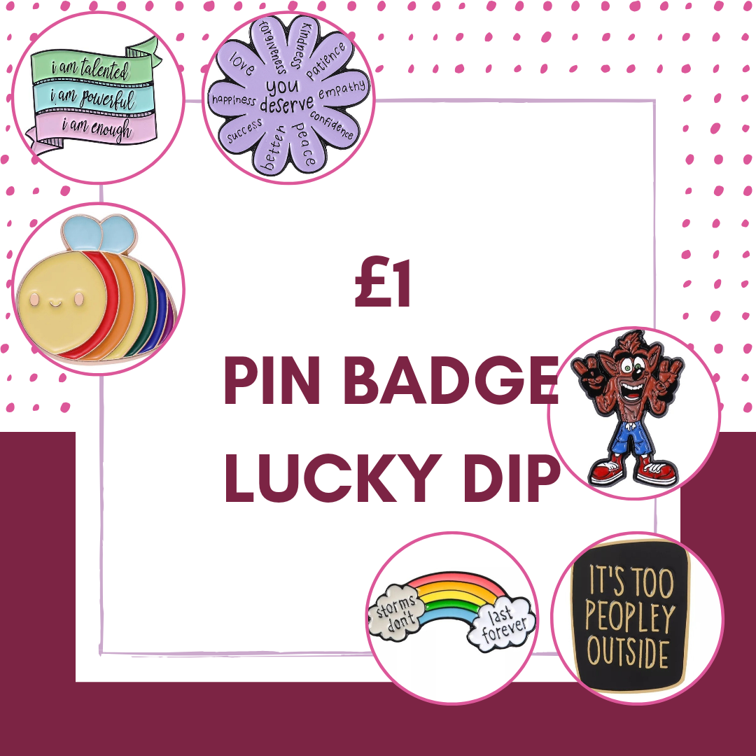 £1 Mystery Pin Badge Lucky Dip!