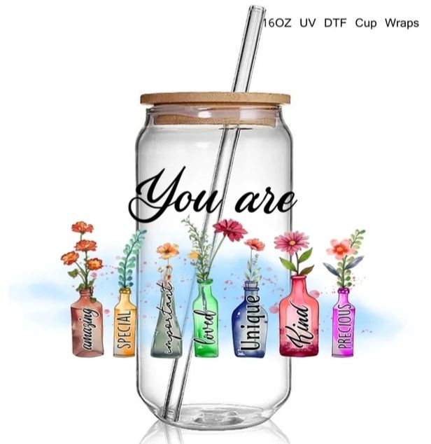 16oz Wrap - You Are.. floral Vases
