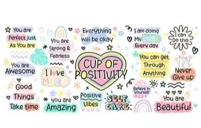 16oz Wrap - Cup Of Positivity