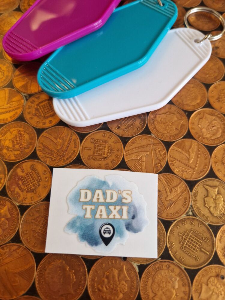 Motel Keyring Decal - Dads Taxi