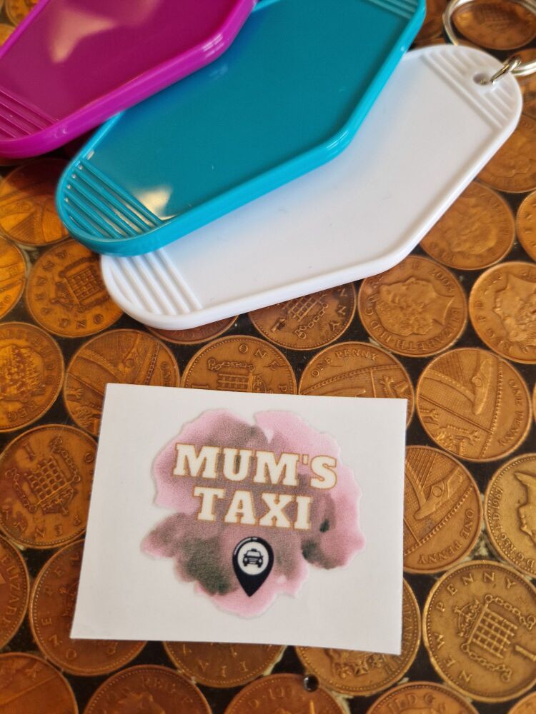 Motel Keyring Decal - Mums Taxi