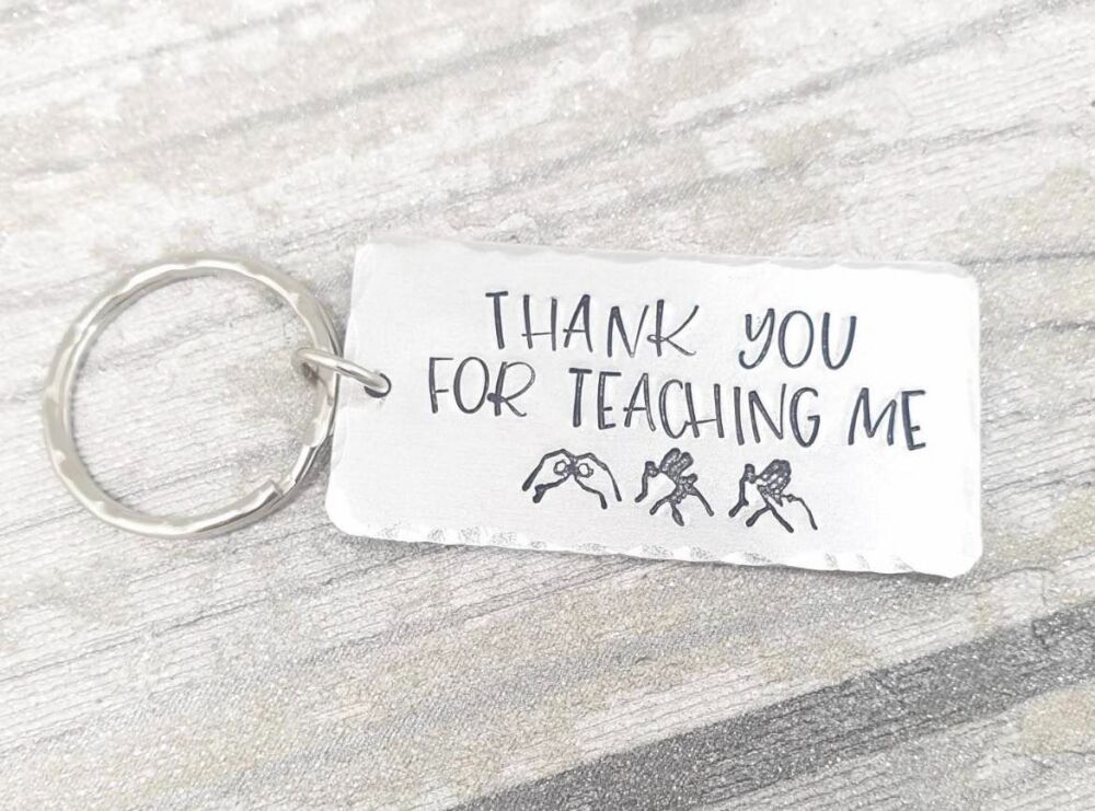 Thank you for teaching me BSL keyring