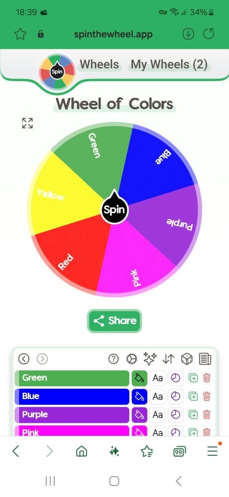 Colour Wheel VIP 2