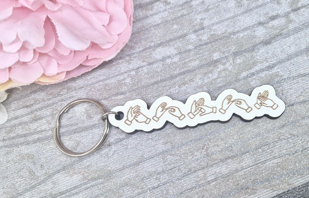 Budget Laser Engraved Name Keyring