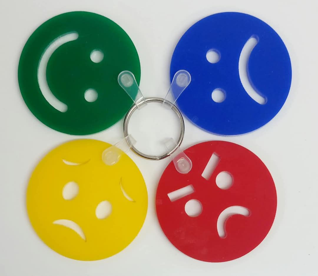 Emotion Keyrings *Fiver Friday*