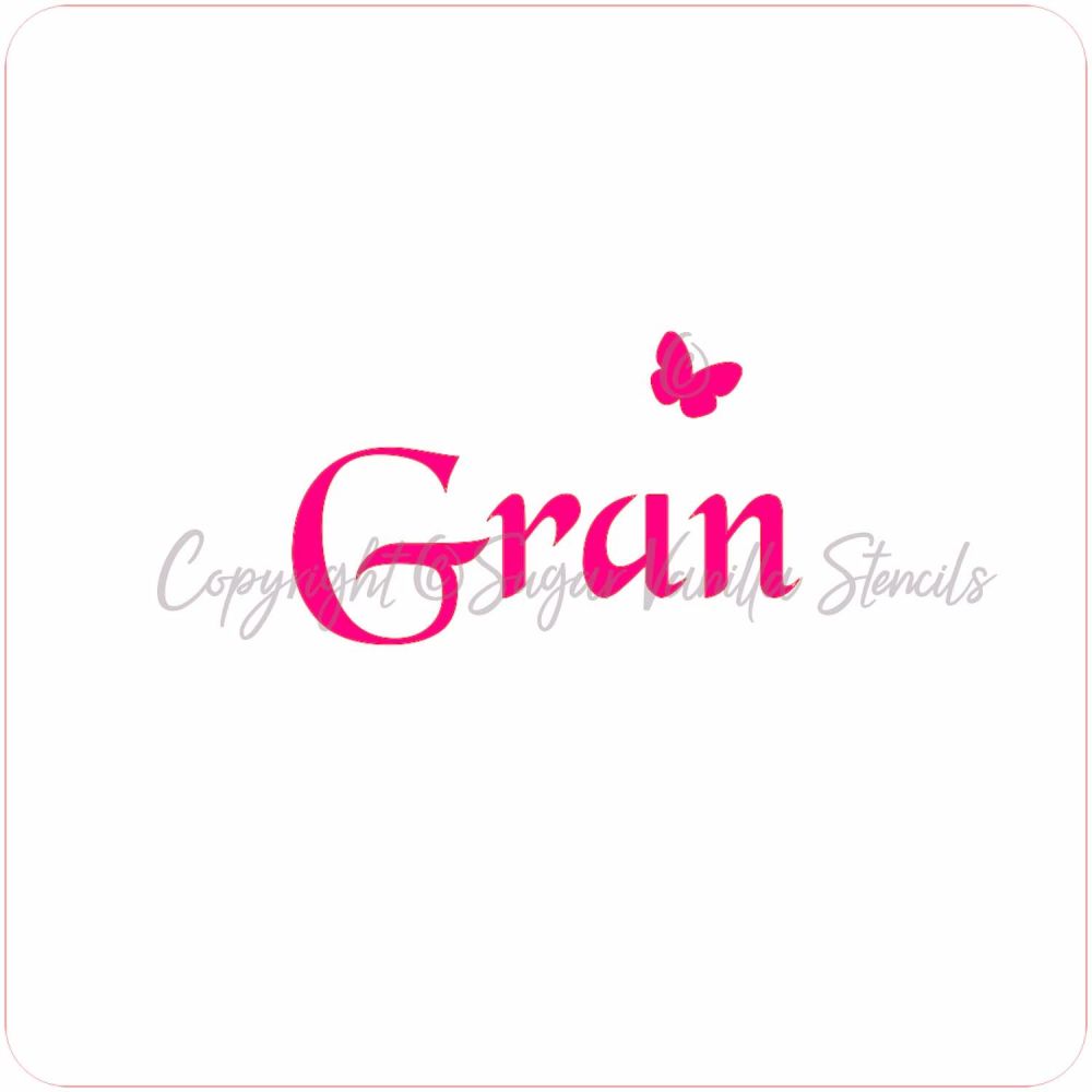 Gran Cupcake Stencil