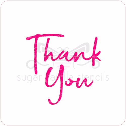 Thank You Cupcake Stencil