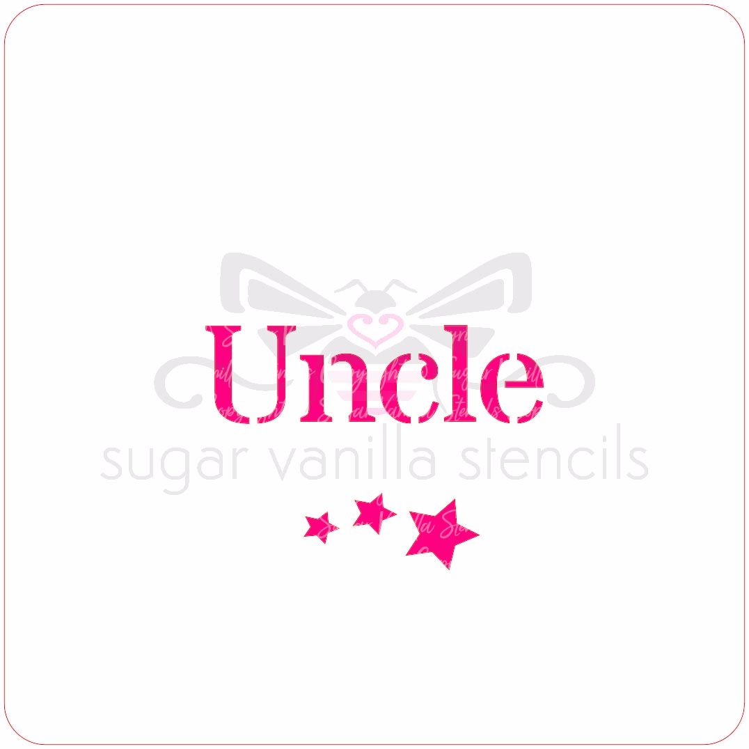 Uncle Cupcake Stencil