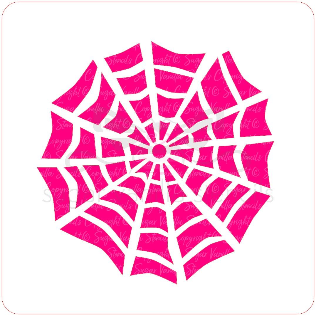 Spiderweb Cupcake Stencil 