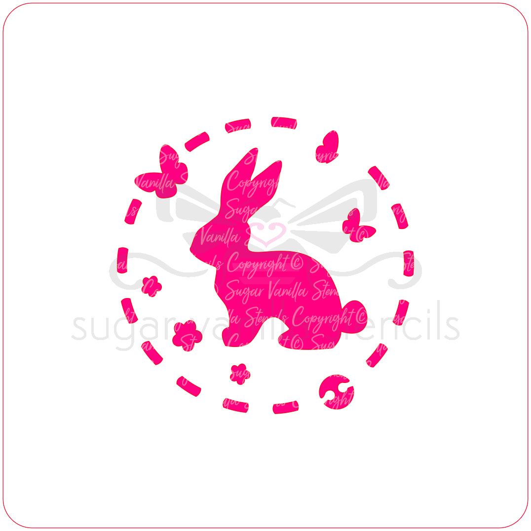 Bunny Rabbit Cupcake Stencil