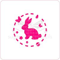Bunny Rabbit Cupcake Stencil