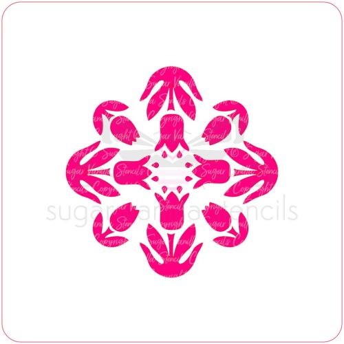 Tulips Pattern Cupcake Stencil