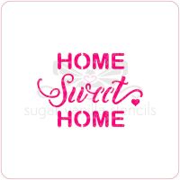 Home Sweet Home Cupcake Stencil