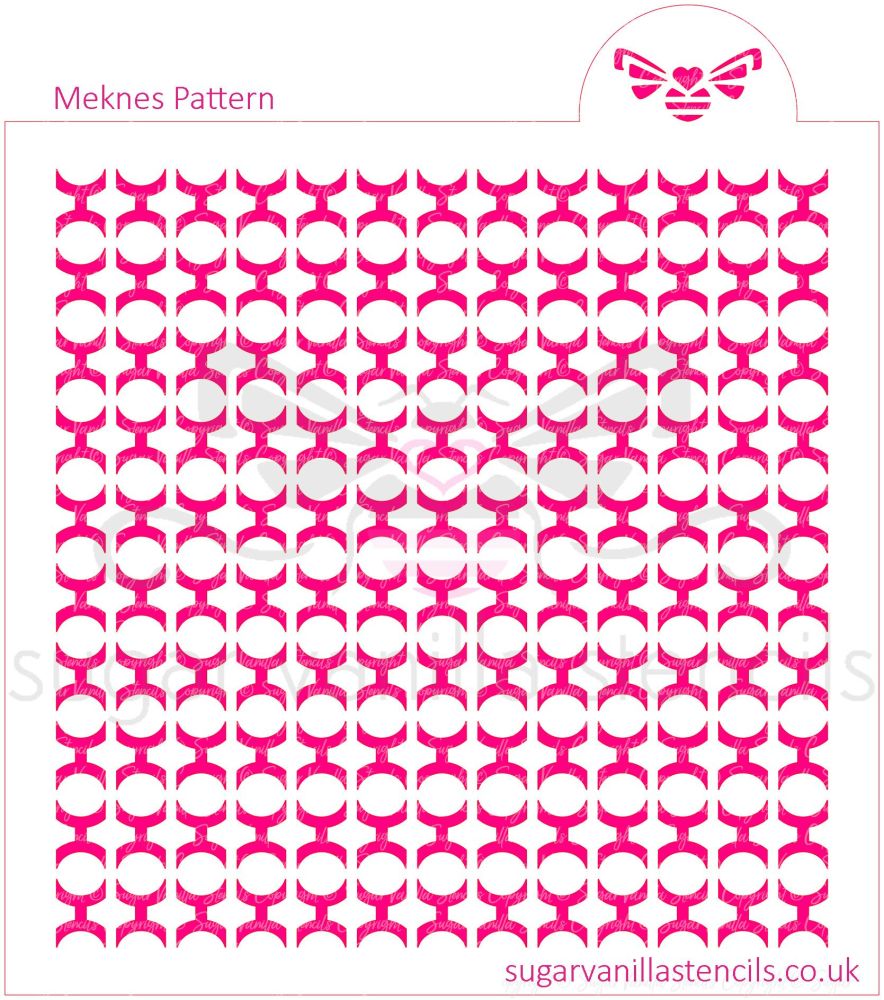 Meknes Pattern Cookie Stencil