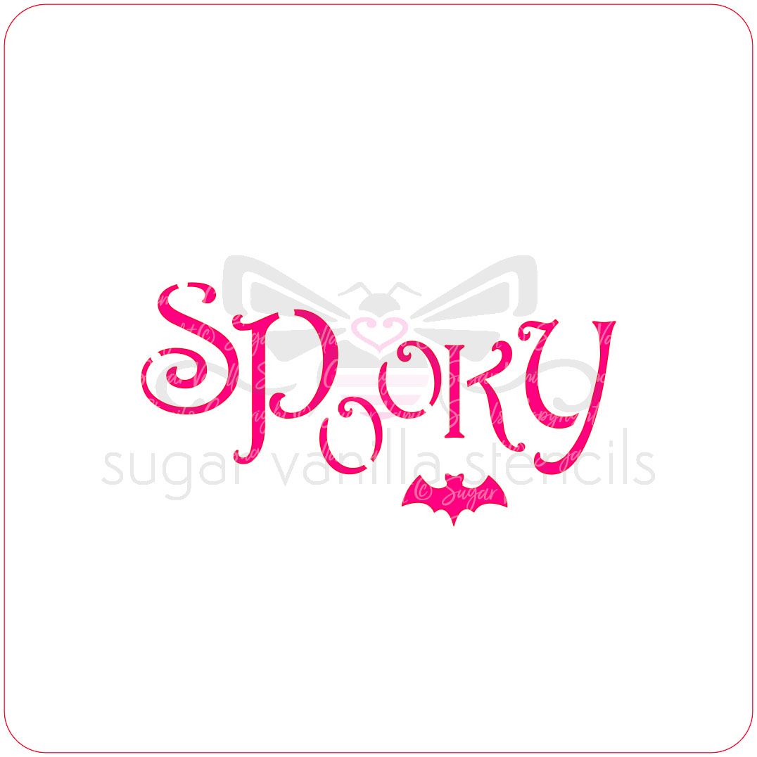 Spooky Cupcake Stencil