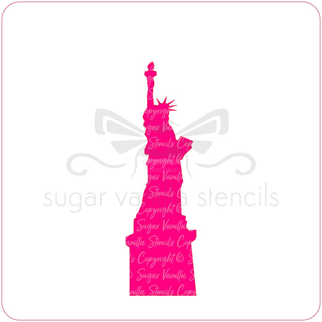 NY Statue of Liberty Cupcake Stencil