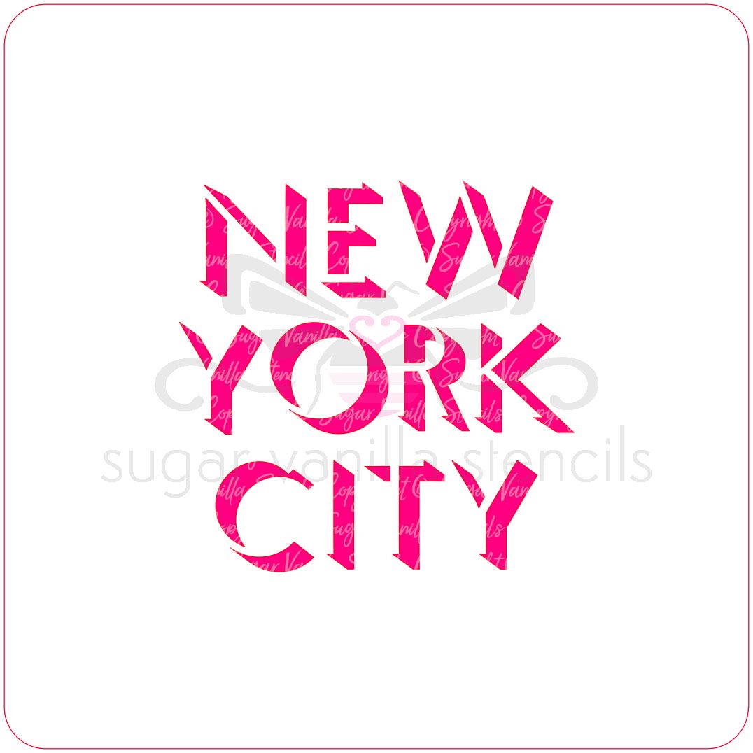 New York City Cupcake Stencil