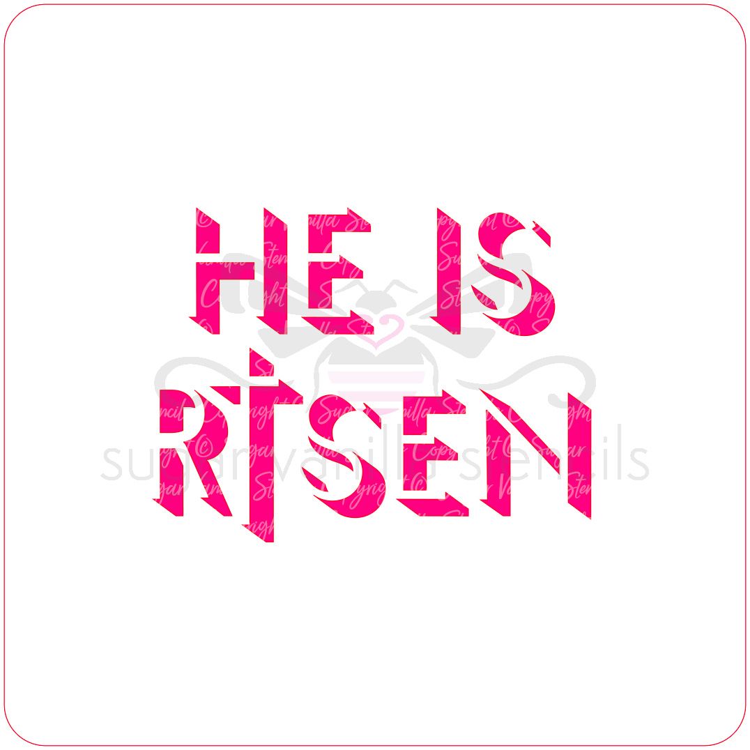 'He Is Risen' Cupcake Stencil