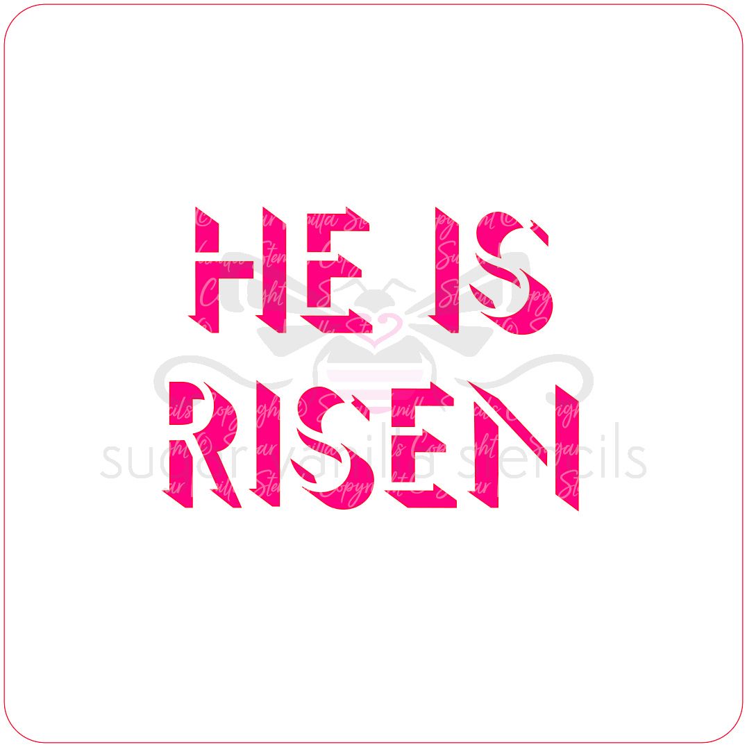 'He Is Risen' Cupcake Stencil