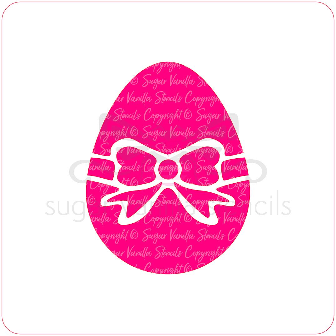 Easter Egg Cupcake Stencil