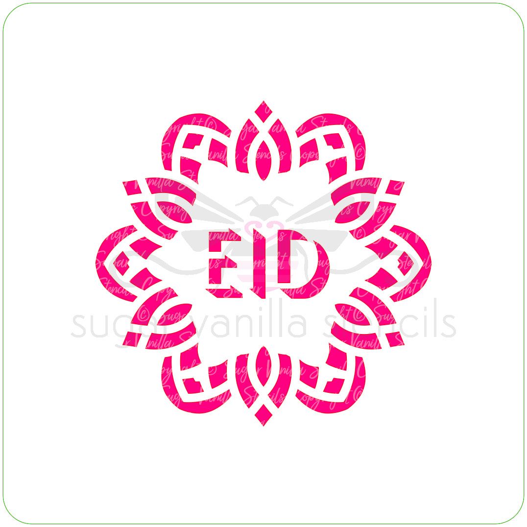 Pattern Eid Cupcake Stencil