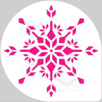 Snowflake - Crystal -  Cake Top Stencil (8