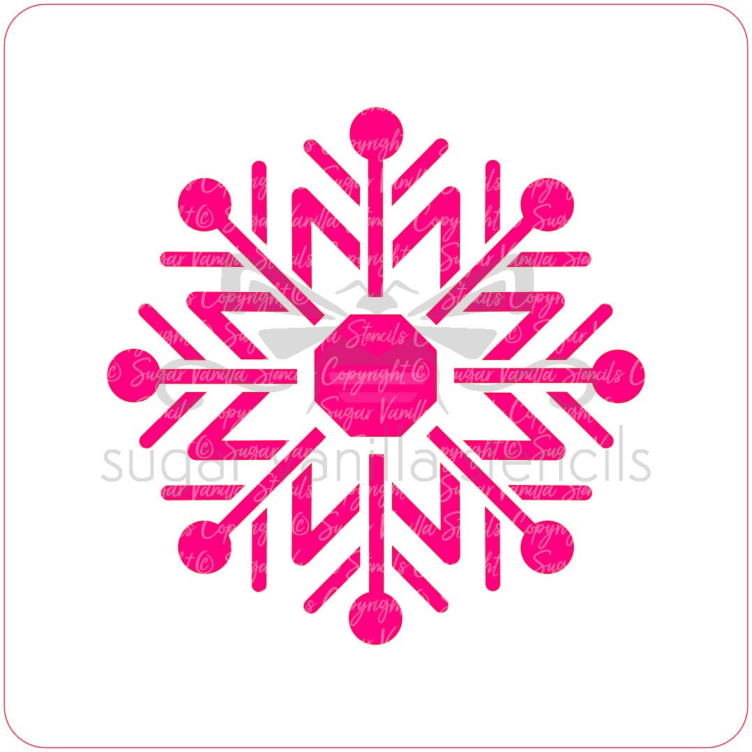 Snowflake - Nordic - Cupcake Stencil