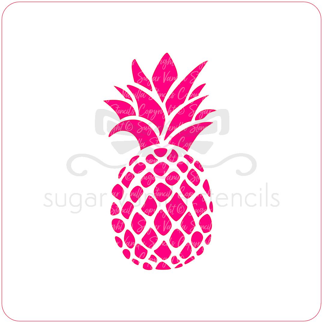 Pineapple Cupcake Stencil 