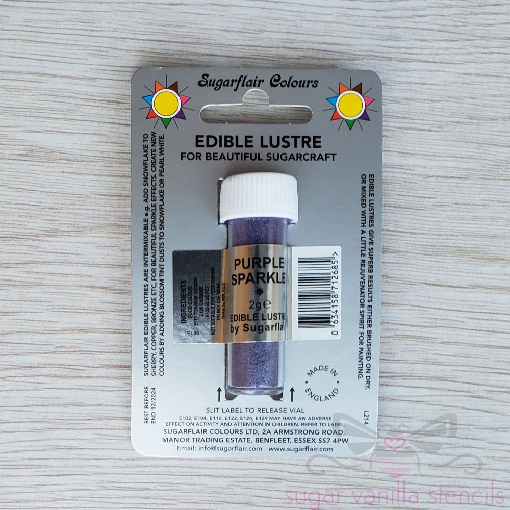 Purple Sparkle - Sugarflair Lustre Dust