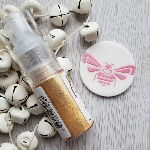 Finishing Sparkle - GOLD - Sugarflair Powder Puff Glitter Dust
