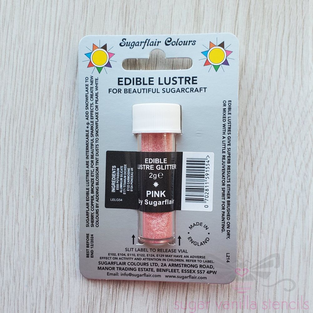 Edible Lustre Glitter - Pink