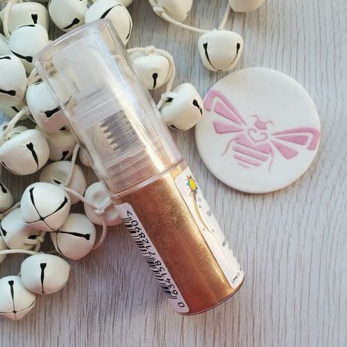Finishing Sparkle - ROSE GOLD - Sugarflair Powder Puff Glitter Dust