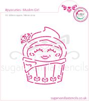 Muslim Girl PYO Cookie Stencil  (available in five sizes)