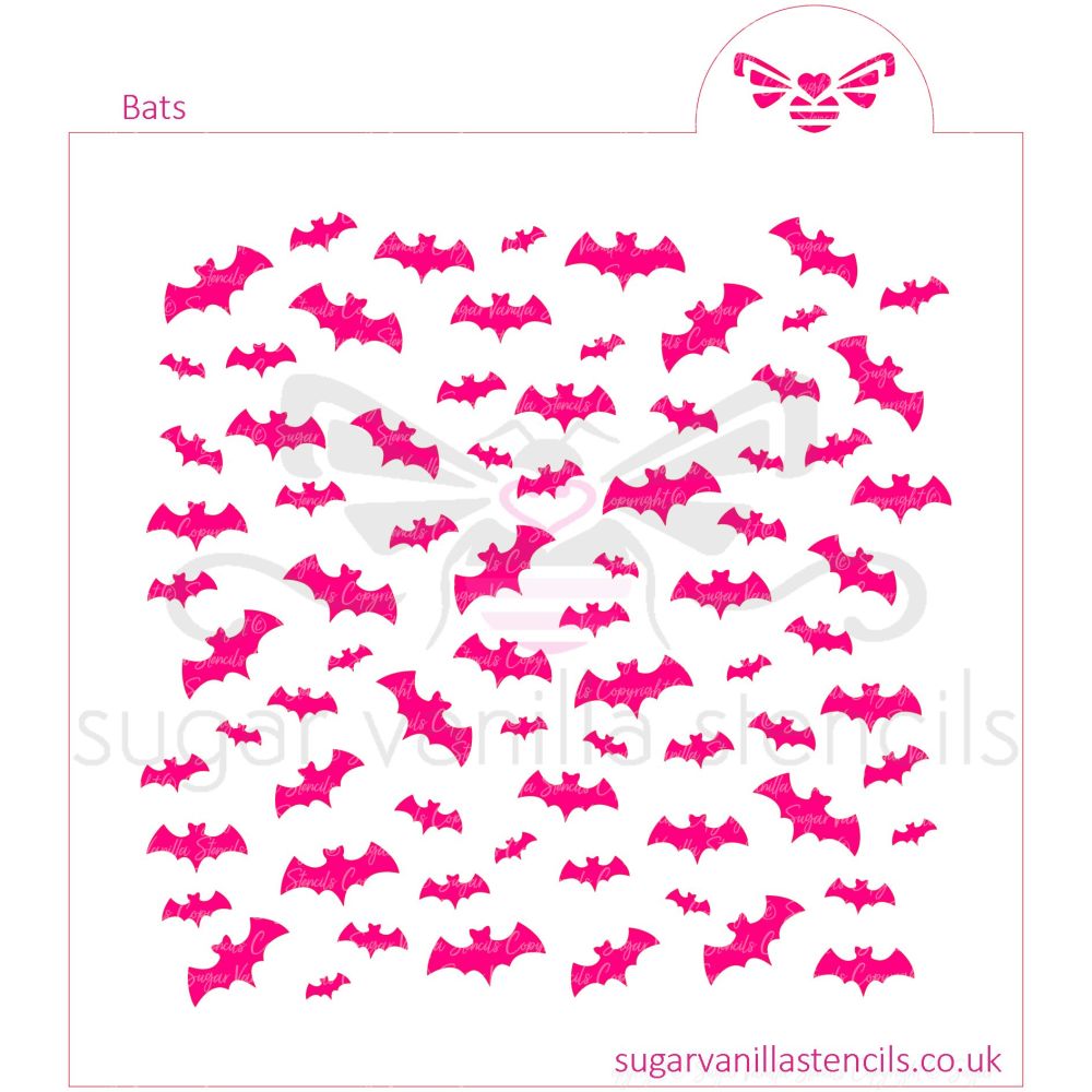 Bats Cookie Stencil