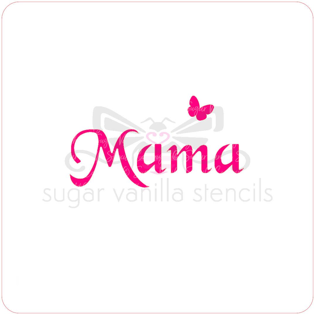 Mama Cupcake Stencil