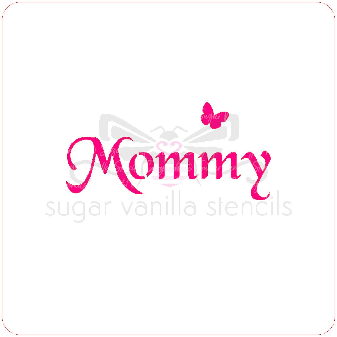 Mommy Cupcake Stencil