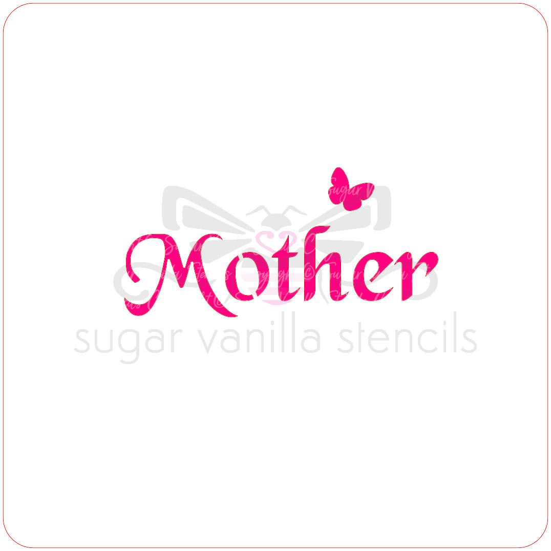 Mother Cupcake Stencil