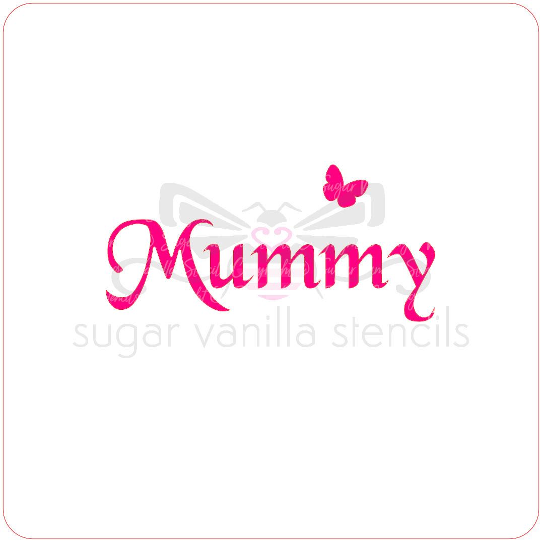 Mummy Cupcake Stencil