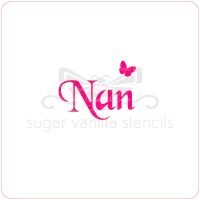Nan Cupcake Stencil