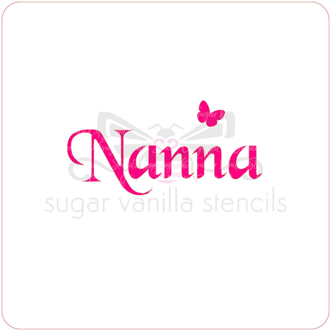 Nanna Cupcake Stencil