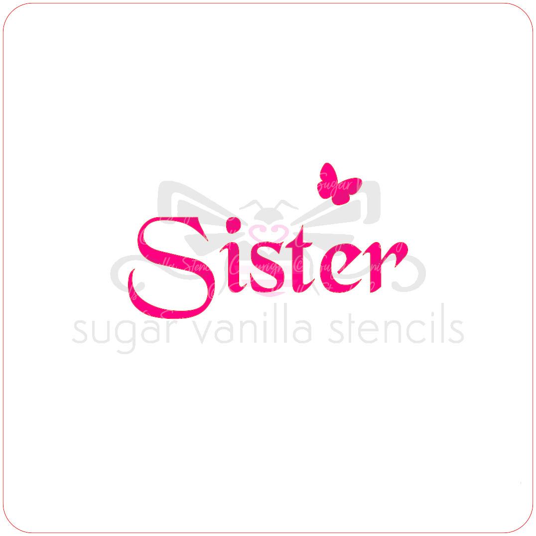 Sister Cupcake Stencil