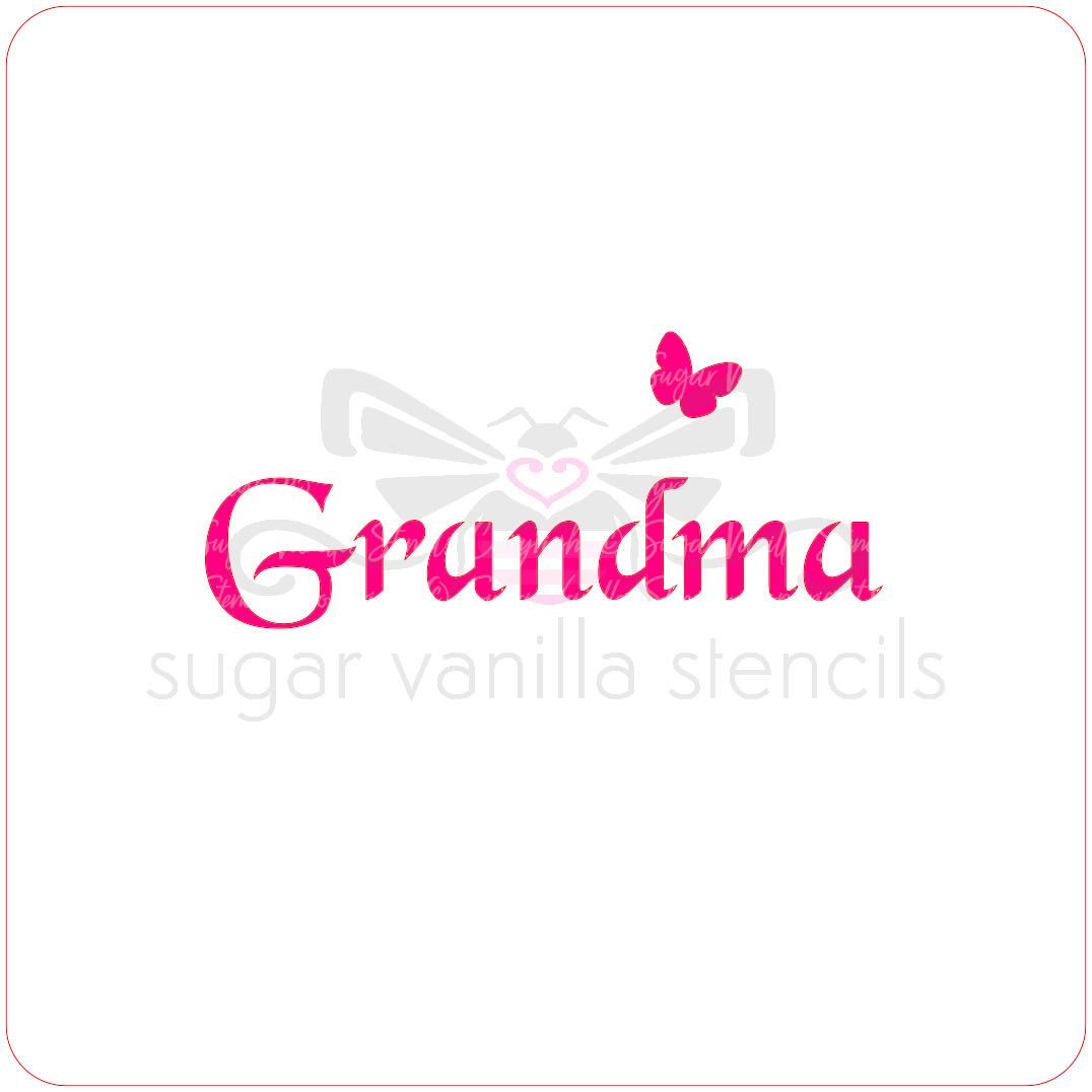 Grandma Cupcake Stencil