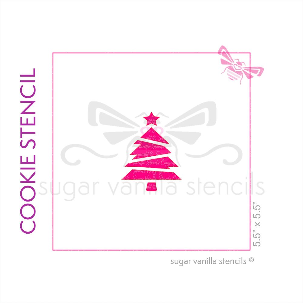 Christmas Tree Cookie Stencil