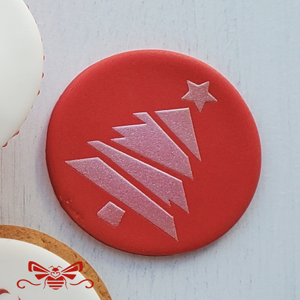 Christmas Tree Cupcake Stencil