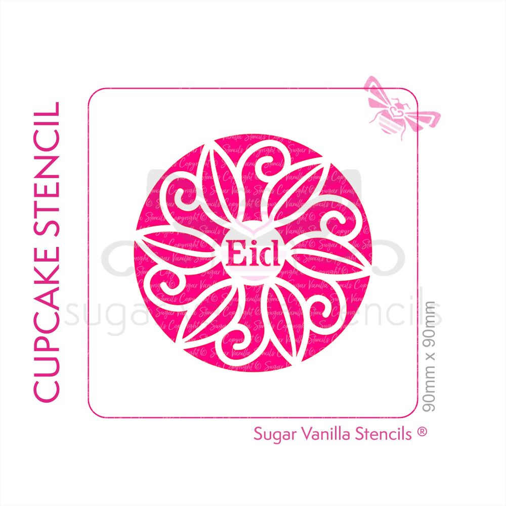Decorative Eid Cupcake Stencil